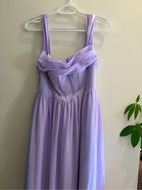Azazie Lilac Chiffon A-Line Dress